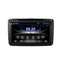 Vente en gros 2 Din 8 pouces Lecteur multimédia DVD de voiture GPS Navigation Autoradio pour Passat Polo Tiguan B6 /SEAT Leon 2 Altea Toledo Skoda