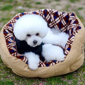 Bagel Cheap Round Solid Bed For Dog