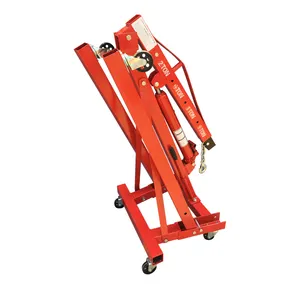 2ton 3ton hydraulic jack engine folding shop crane