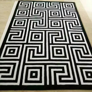 Tapis en laine fait main pour salon, motif géométrique moderne, best-seller, tapis sur mesure - Product Image 2