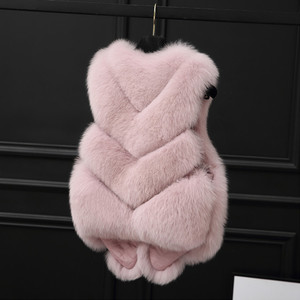 Natural <span class=keywords><strong>de</strong></span> <span class=keywords><strong>piel</strong></span> <span class=keywords><strong>de</strong></span> zorro chaleco largo Gilet moda <span class=keywords><strong>de</strong></span> <span class=keywords><strong>piel</strong></span> Real - Product Image 4