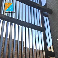 Panneaux de façade en aluminium à persiennes verticales mobiles perforées pour l'extérieur
