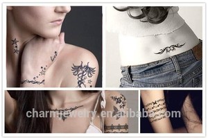 femmes. métallisé. produits sexuels collier flash tatouagesretrait or, métalliques. cj004 autocollant de tatouage <span class=keywords><strong>tatouages</strong></span> - Product Image 2