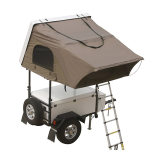 small car travel camper trailer with quality roof top tent