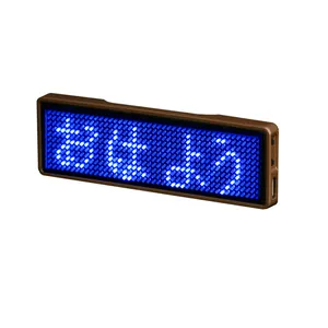 Moving Mini Display panel Flashing Led Name Badge Tag