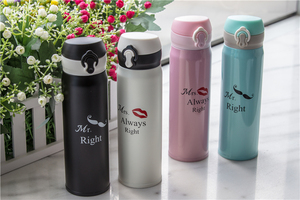 Venta al por mayor / OEM <span class=keywords><strong>los</strong></span> "Mr. bien, señora <span class=keywords><strong>siempre</strong></span> tiene la razón" termos tazas dobles para <span class=keywords><strong>los</strong></span> amantes - Product Image 5