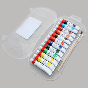 Su misura di alta qualità <span class=keywords><strong>12</strong></span> di colore arte pittura a guazzo PP scatola di 12ml tempera vernice - Product Image 3