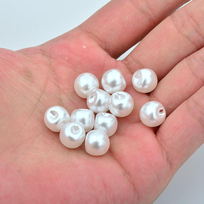 10Pcs 16mm Round Rhinestone Pearl Buttons | Vintage Sew-on Buttons For DIY Crafts & Clothing