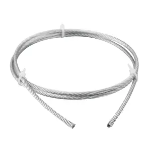 Qualité supérieure 4x19 galvanisé câble en acier corde en caoutchouc Bandes Transporteuses Cordon Câble D'acier