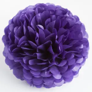 Bola de nido de abeja para decoraciones de fiesta de boda, papel de seda grande, Pompón, flores de papel, nuevo diseño