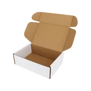 Marrom duro Hot Stamping Ouro Prata E-commerce Tuck Top Folding Carton Para Es Caixa de Papelão de Embalagem de Carne Congelada