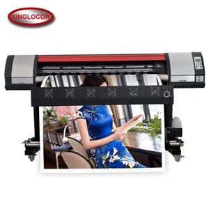 Impresora Digital solvente Eco C M Y K, máquina de inyección de tinta Original DX5 de 4 pasos, metros cuadrados 18,2/h, 1500W, 1,8 M, 4 colores