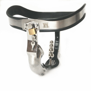 Schwarzer Kaiser Neuer CCB Keuschheitsgürtel für Herren aus Edelstahl mit Analplug und Defäkationsloch - Product Image 1