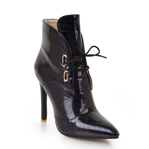Botines <span class=keywords><strong>de</strong></span> Tacón Alto <span class=keywords><strong>con</strong></span> <span class=keywords><strong>Cordones</strong></span> y Punta en Pico WETKISS para Fiesta, Botas <span class=keywords><strong>de</strong></span> Tacón <span class=keywords><strong>de</strong></span> Aguja <span class=keywords><strong>de</strong></span> Talla Grande para <span class=keywords><strong>Mujer</strong></span>, <span class=keywords><strong>Zapatos</strong></span> <span class=keywords><strong>de</strong></span> <span class=keywords><strong>Mujer</strong></span>, Botines <span class=keywords><strong>de</strong></span> Piel Sintética - Product Image 2