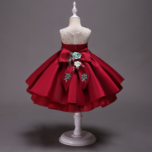 Commercio all'ingrosso Principessa Lunghi Ragazze Pageant Abiti Per Bambini Prom Dresses Puffy Ricamato Abito di Sfera - Product Image 2