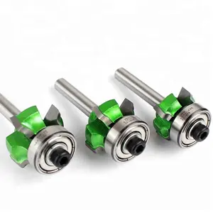 Houtbewerking Frees 1/4 * R1 Trimmen Mes Rand Trimmer 4 Tanden Hout Router Bit