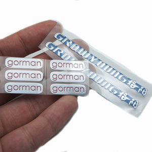 ملصقات مخصصة صغيرة، شعارات ثلاثية الأبعاد معدنية من النيكل للأجهزة المنزلية، لوحات اسم خاصة - Product Image 1