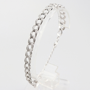 Pulsera de Diseño de Moda, Joyería de Plata 925, Cadena Hecha a Mano en Italia para Hombre - Product Image 2
