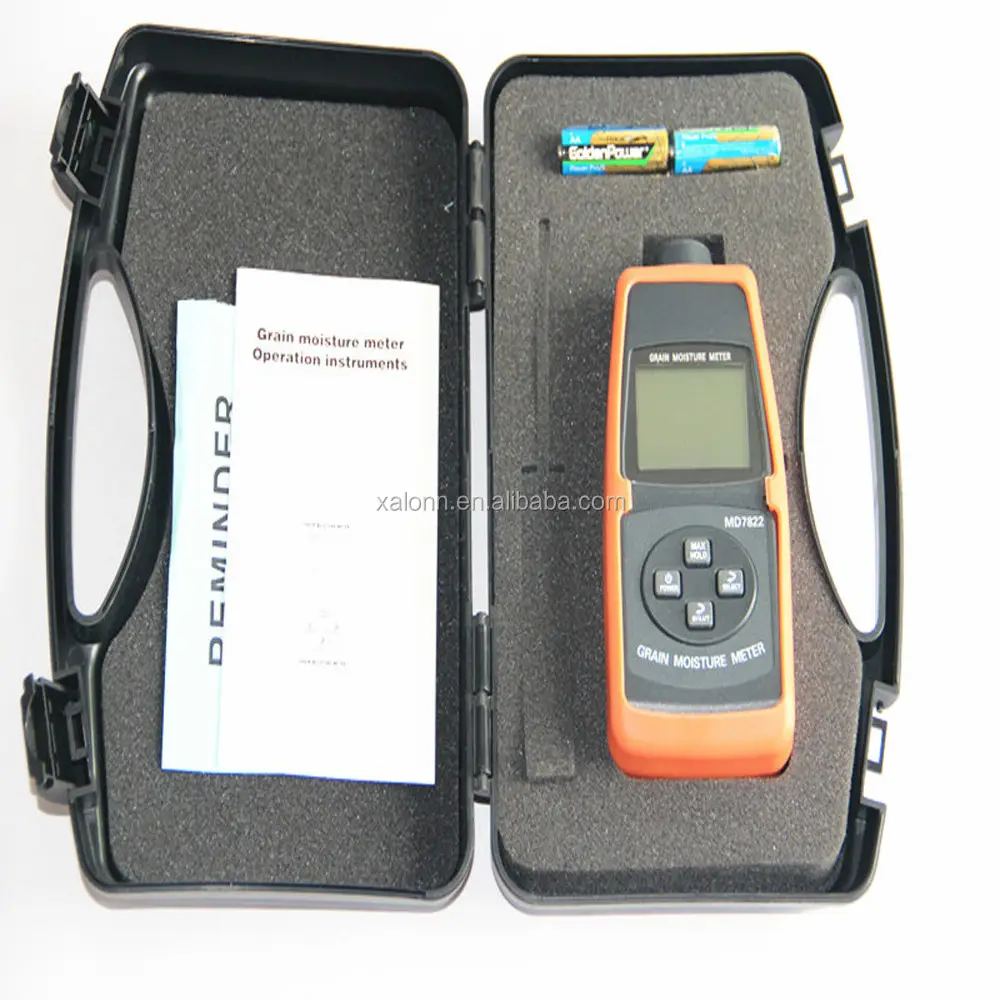Profession Handheld Digital Moisture Meter Humidity Tester for Wood Concrete Cereal grain provision food with LCD display