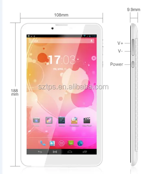Kualitas tinggi Terbaik Jual Ultrathin 7 Inch Android 5.1 Logam Shell 4G LTE 3G Phone Android Tablet,