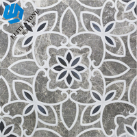 Mosaïque de pierre à motif de fleurs/carrelage mosaïque jet d'eau Foshan