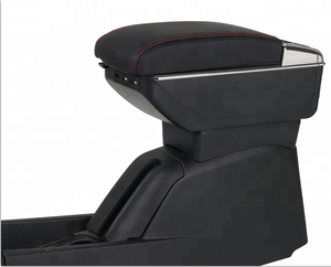 Doble capa centro de la consola reposabrazos para 2011-2017 Ford <span class=keywords><strong>Fiesta</strong></span> caja de almacenamiento brazo resto - Product Image 2