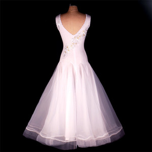 Blanco elegante de Slim chicas de la competencia de baile de <span class=keywords><strong>Tango</strong></span> vestidos - Product Image 2