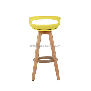 LK516-1 <span class=keywords><strong>haya</strong></span> madera pierna plástico moderno bar asiento Silla de comedor - Product Image 3