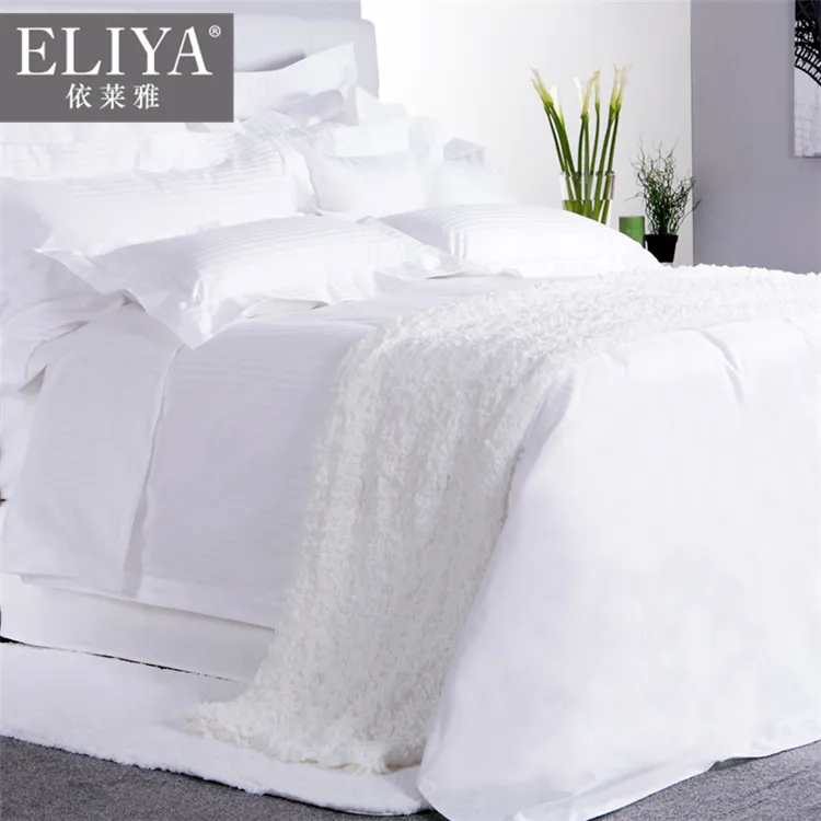 100% Cotton Hotel Linen Sateen Bed Set Sheets, 5 Star Hotel Bed Sheets