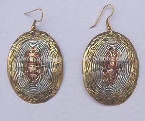 Fabriqué à la main En Laiton De Mode Boucles D'oreilles - Product Image 2