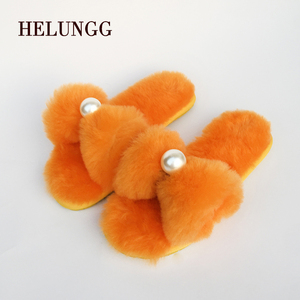 2024 in vogue New Model Winter Warm <strong>Wool</strong> Home Indoor <strong>Slippers</strong> for Women - Product Image 1