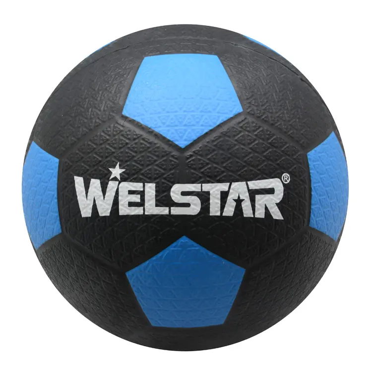 Welstar pneu deluxe natureza do pneu, material de borracha, reciclado, tamanho de rua bola de futebol 5