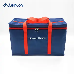 Chiterion Customized Reinforced Handcarry 24 Can Wine Drink Ice Grocery Fitness Gym Lunch Picnic Food Soft Cooler Bag