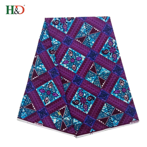 H & D último estilo más bajo precio impreso cera hollandies tela africana de George de la India - Product Image 2