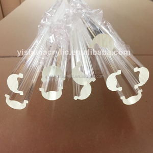 Guangzhou tiang/Bar berprofil akrilik PMMA plastik ekstrusi bening sesuai pesanan