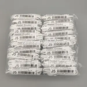 Наушники J5 для Samsung J5 S6 S4 S3, наушники в розничной упаковке, высококачественные наушники-вкладыши, напрямую с завода