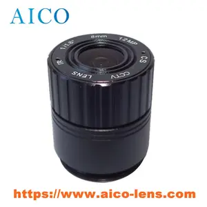 UHD фокусное расстояние 8,0 мм 1/1.8 "F1.8 12mp cs mount FL 8 мм 1/1.7 дюймов 4k cs-mt ИК коррекция фиксированная камера видеонаблюдения объектив