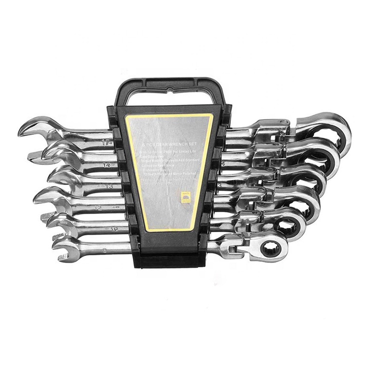 SPEEDWOX Socket Ratchet Wrench Set Metric 6 Pcs Set Double Box End Ratcheting Gear Spanner Heavy Duty Multi Functional Combination Wrench Set SPEEDWOX Socket Ratchet Wrench Set Metric 6 Pcs Set Double Box End Ratcheting Gear Spanner Heavy Duty Multi Functional Combination Wrench Set