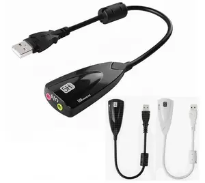 Sibirya 5HV2 harici USB ses kartı kablosu ile 7.1 kanal 3D CH sanal kanal ses parça ses adaptörü tartarde sonido