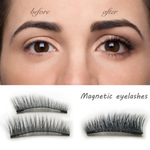 2018 Tendances 3d Aimant Réutilisables Faux Cils Unique/double Magnétique Cils - Product Image 2