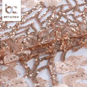 <span class=keywords><strong>Tela</strong></span> especial bordada con lentejuelas de <span class=keywords><strong>tul</strong></span> a la moda, nuevo estilo - Product Image 3