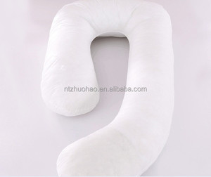 2023 nouveau Design c-forme corps entier grossesse oreiller femmes velours tissé u-forme mémoire coton Portable Air remplissage Massage
