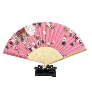 Fã de casamento estilo japonês, fã de casamento com alça de bambu para verão, festa de casamento/lembrança de casamento