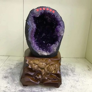 Toptan doğal brezilya ametist geode ametist küme mağara - Product Image 4