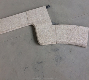 Granito giallo G682 Piscina Finitrice Pool Coping, Bullnose Granito Pietra Naturale Deck Piscina Bordo - Product Image 4