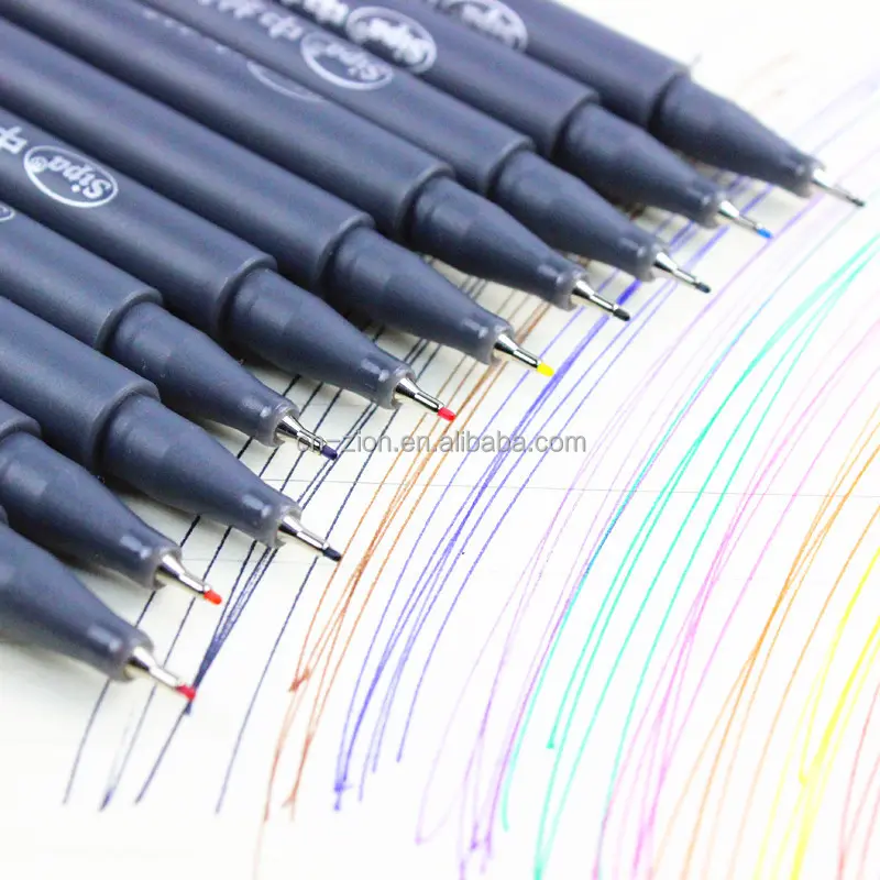Nuovo stile punta Fine art disegno penna ago designer marker per ingegneria industriale 0.38mm disegno marker