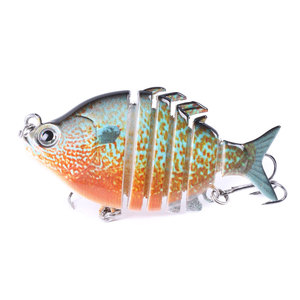Señuelo de pececillos de ojos 3D de alta calidad, Isca Artificial, múltiples segmentos, hundimiento lento, 6 ondas, Swimbait, plástico duro articulado <span class=keywords><strong>Bai</strong></span> - Product Image 3