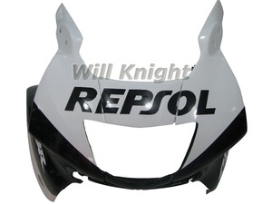 Kit de carénage pour moto, ensemble de carrosserie ABS, blanc et noir, <span class=keywords><strong>Repsol</strong></span> 600F3, panneau de moto, CBR600 F3 1997 1998, - Product Image 6