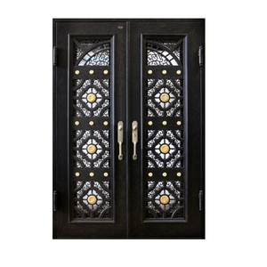 Puerta <span class=keywords><strong>de</strong></span> Entrada Moderna <span class=keywords><strong>de</strong></span> Hierro Forjado para Entrada - Product Image 5