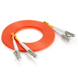 光纤跳线 LC-LC 跳线电缆 4 芯多模 OM3 光纤